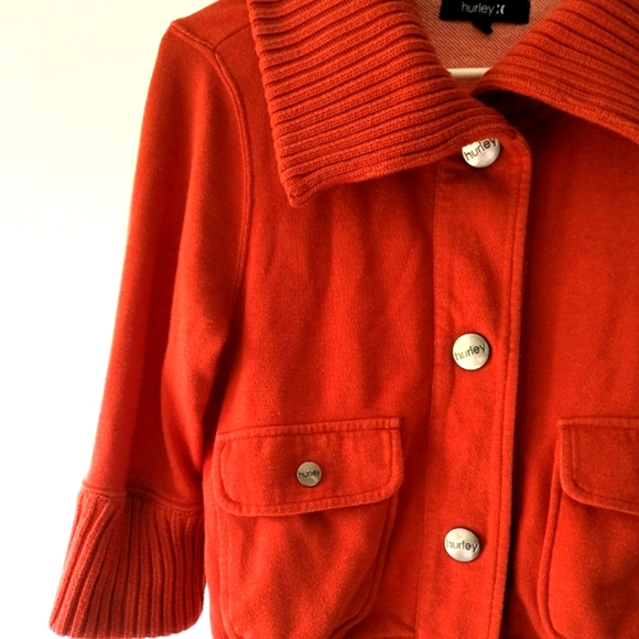 Hurley Girls Orange/Coral Thick Jacket Size XL - Picture 5 of 12